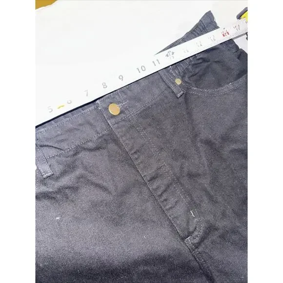 LL Bean Women's Jeans Sz 16 Reg Denim Original Fit Relaxed Cotton Black - Picture 6 of 12